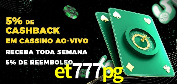 Promoções do cassino ao Vivo et777pg